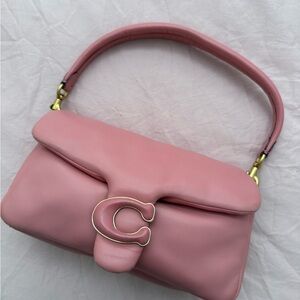 Coach Pink Pillow Tabby Leather Shoulder Bag